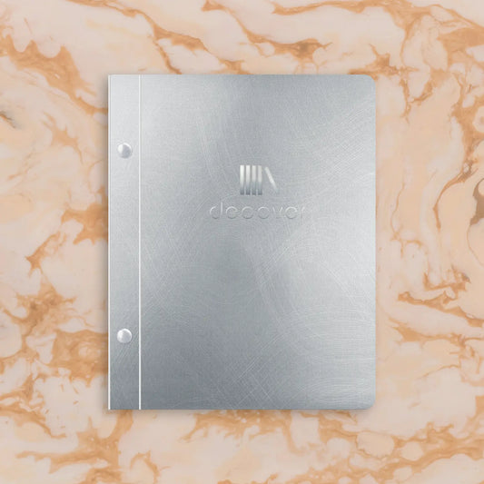 Metall-Speisekarte Buchschraube A5 hoch