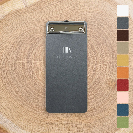 Beschichtete Rechnungsmappe mit Klemmbefestigung