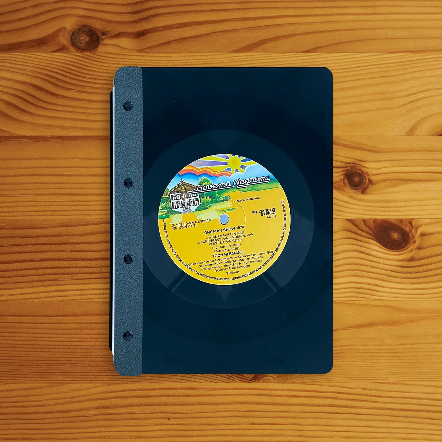 Vinyl-Menükarte (beschichtete Rückseite) A5 Hochformat
