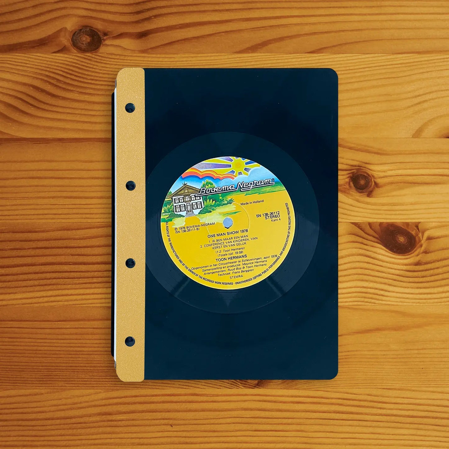 Vinyl-Menükarte (beschichtete Rückseite) A5 Hochformat