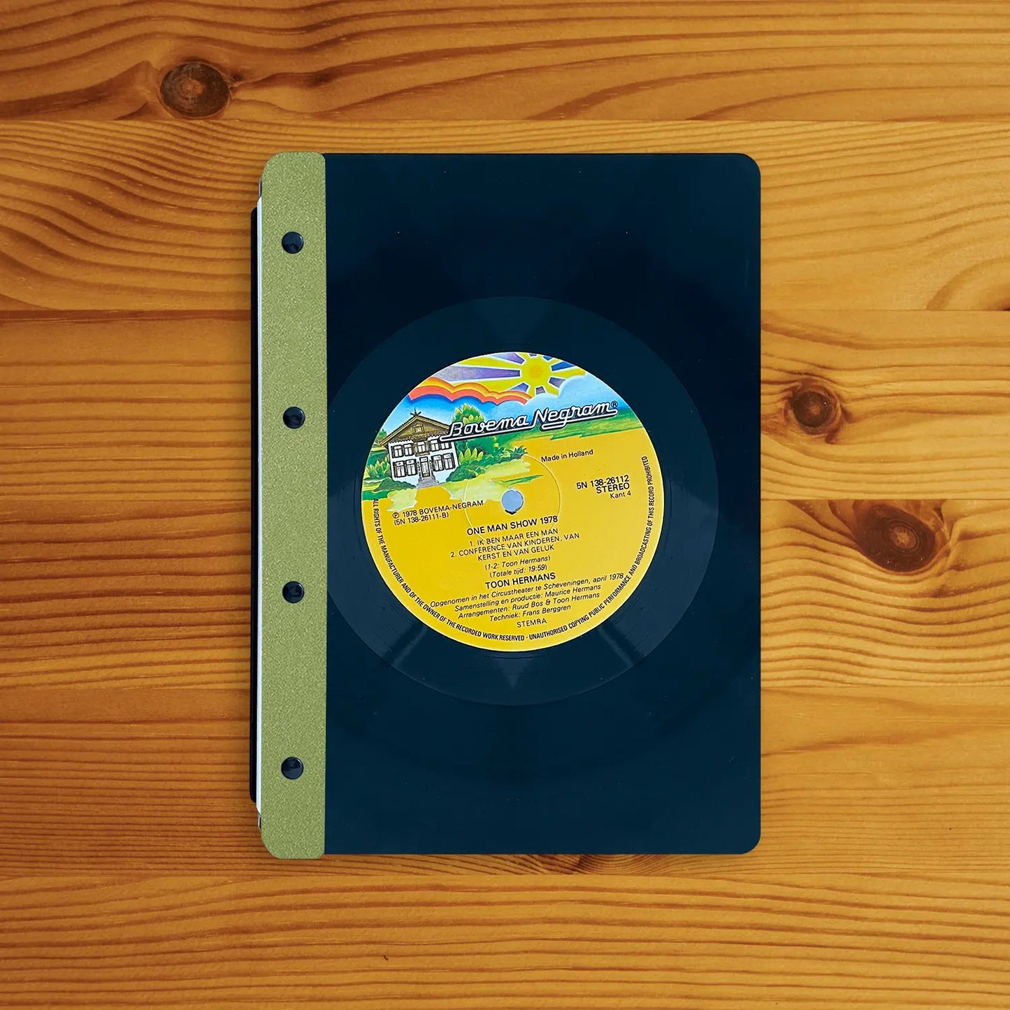 Vinyl-Menükarte (beschichtete Rückseite) A5 Hochformat