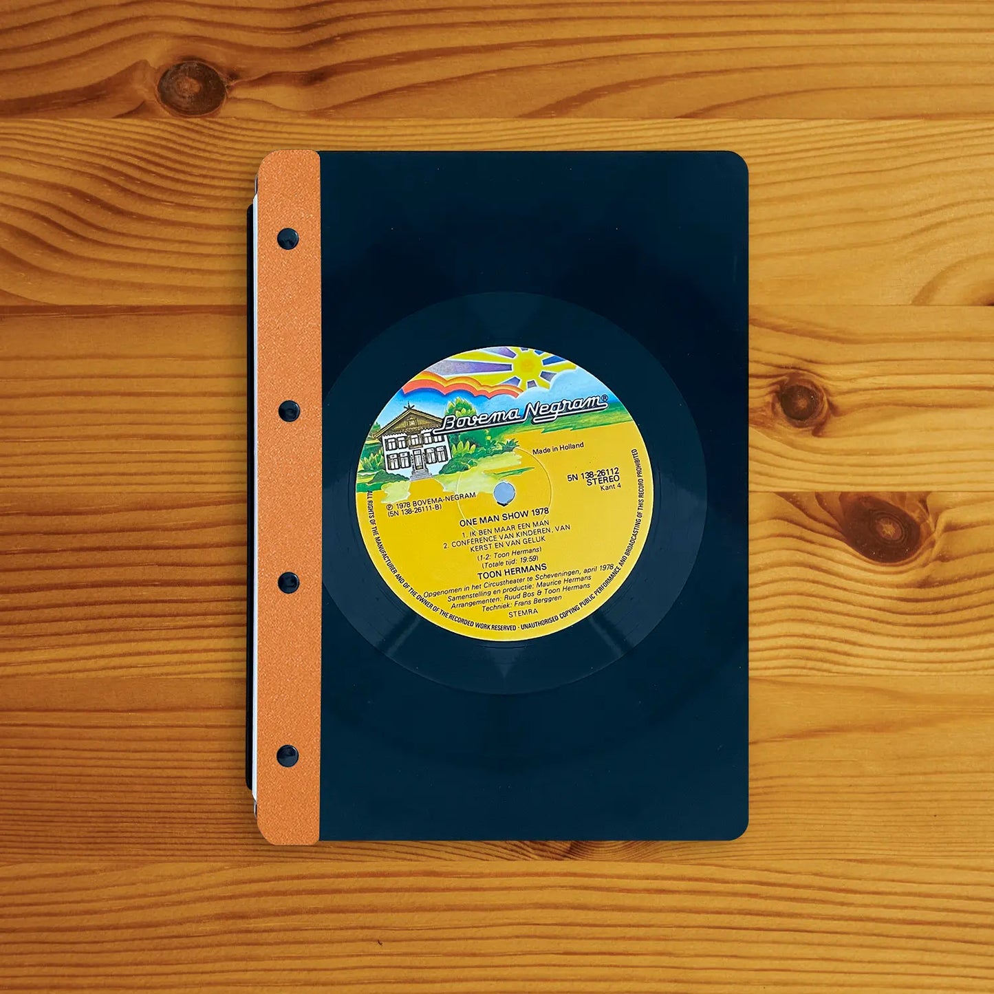Vinyl-Menükarte (beschichtete Rückseite) A5 Hochformat