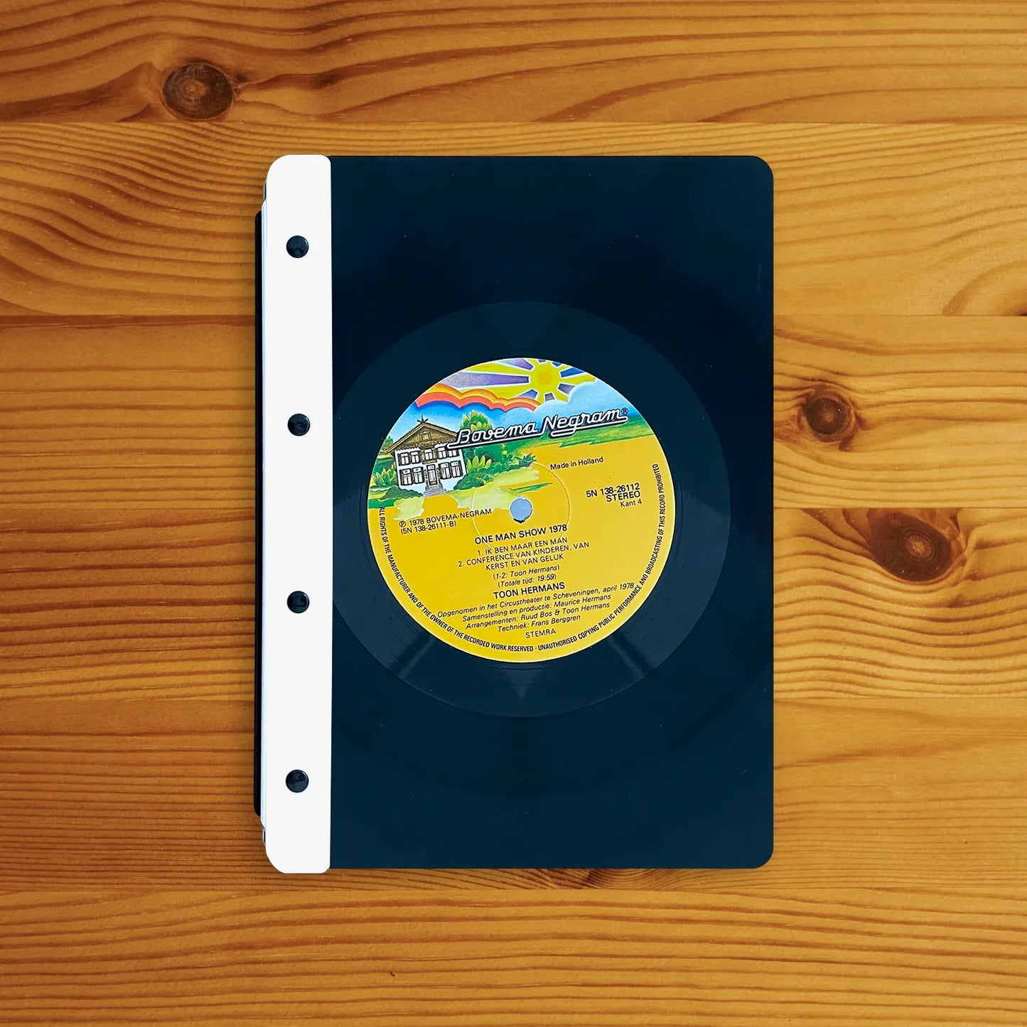 Vinyl-Menükarte (beschichtete Rückseite) A5 Hochformat