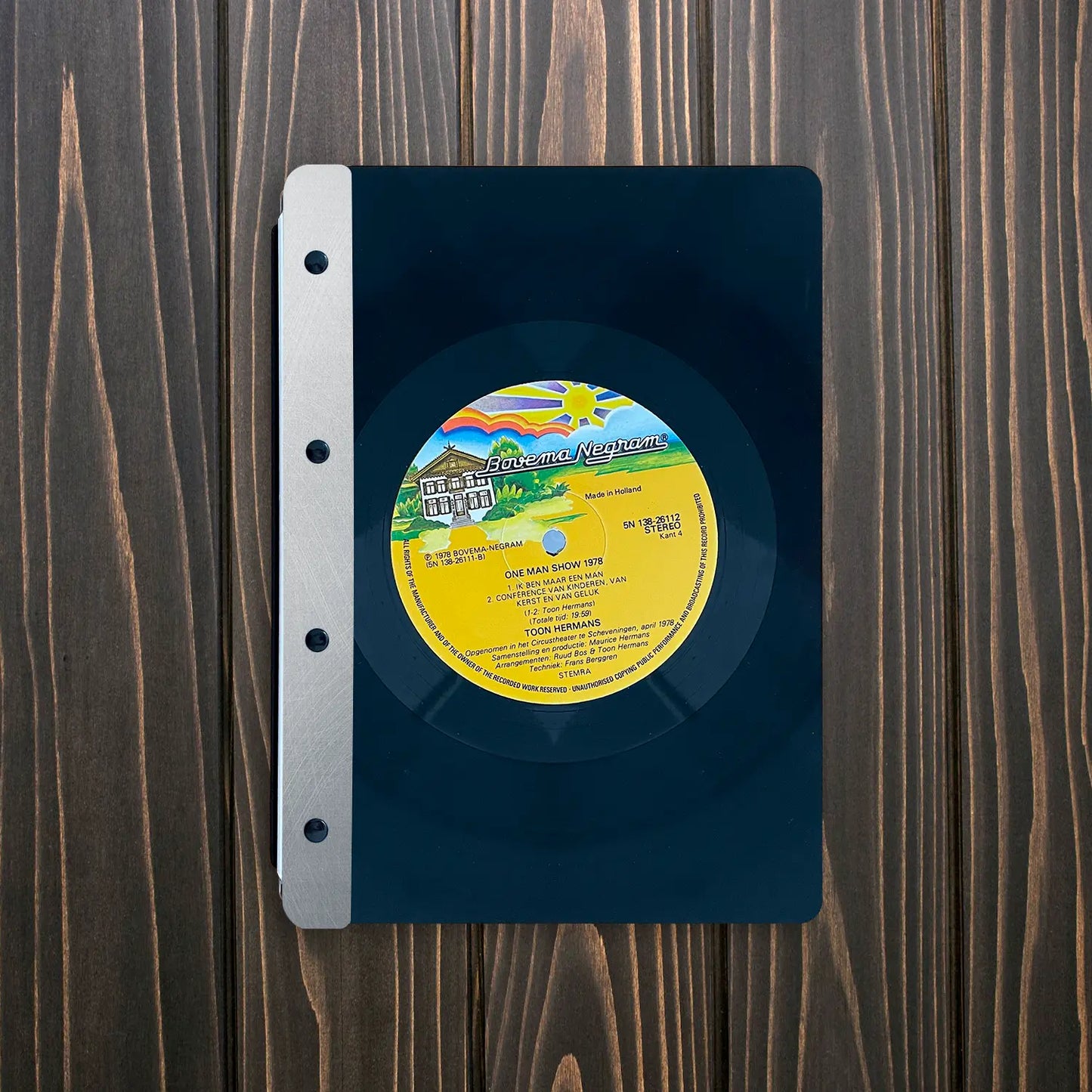 Vinyl-Speisekarte (Metallrückseite) A5 Hochformat