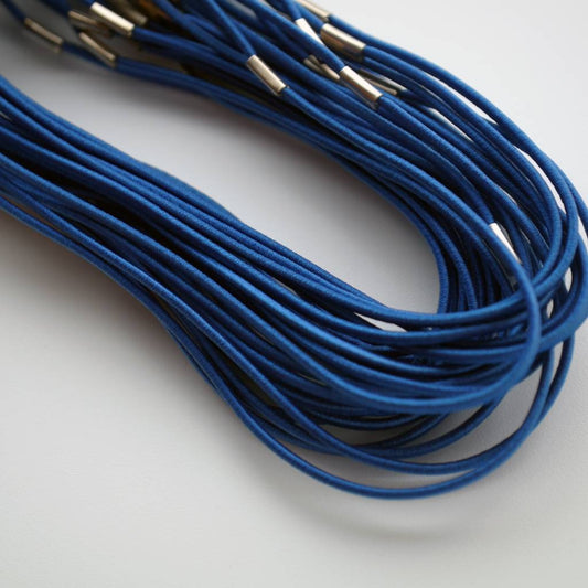 Blaue Gummibänder für Menükarten (10er-Set)