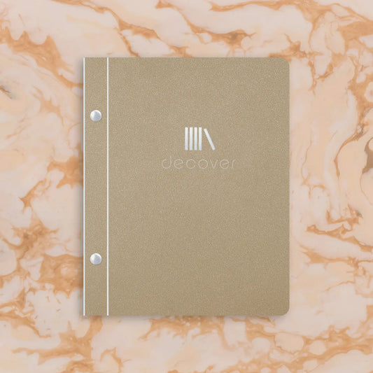 Beschichtete Speisekarte Buchschraube A5 hoch